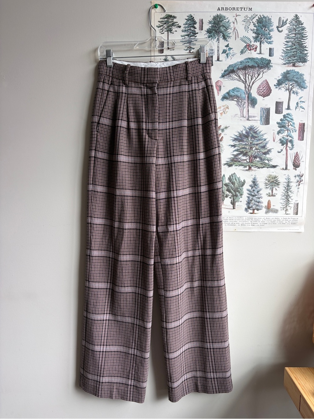 Wilfred Effortless Pant Plaid Size 4
